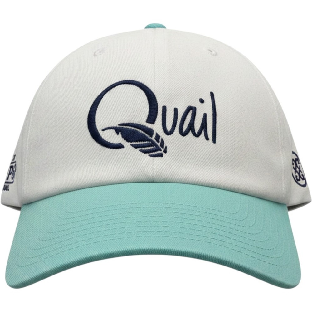 G/FORE Quail Hollow 2025 PGA Snapback Hat Mens White Aqua Golf Cap Tournament